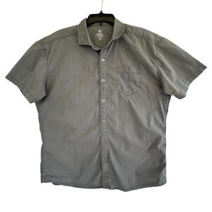 Kuhl Men’s Short-Sleeve Men's Button-Up Outdoors Shirt in Khaki Olive Gray